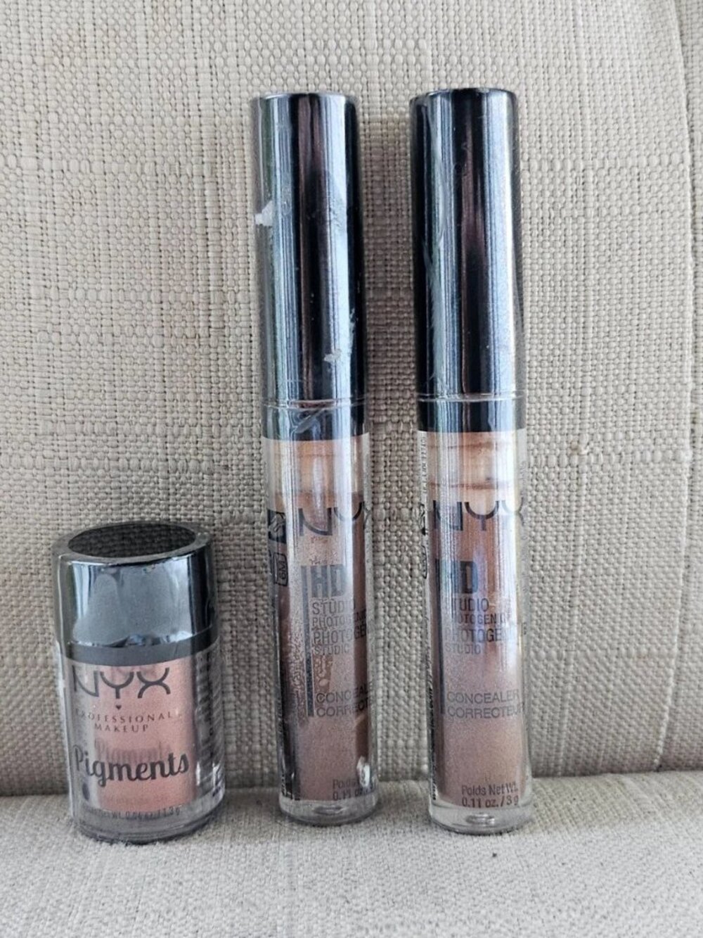 Lot of 3 NYX HD Photogenic Concealer Pigment Professional Make Up
